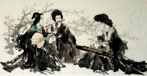 Beautiful Ladies,69cm x 138cm(27〃 x 54〃),3348002-z