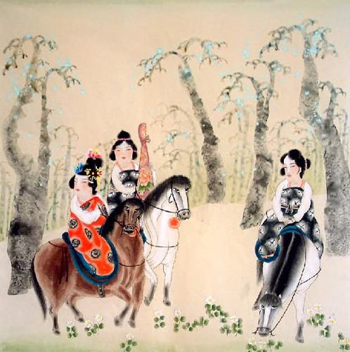 Beautiful Ladies,66cm x 66cm(26〃 x 26〃),3530009-z