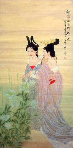 Beautiful Ladies,65cm x 125cm(25〃 x 49〃),3530022-z