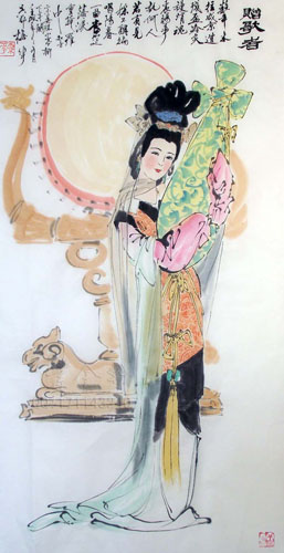 Beautiful Ladies,50cm x 100cm(19〃 x 39〃),3778008-z