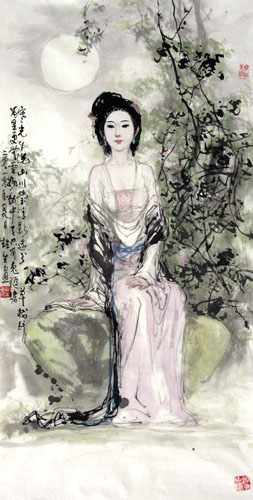 Beautiful Ladies,50cm x 100cm(19〃 x 39〃),3798004-z