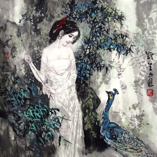 Beautiful Ladies,50cm x 50cm(19〃 x 19〃),3798008-z