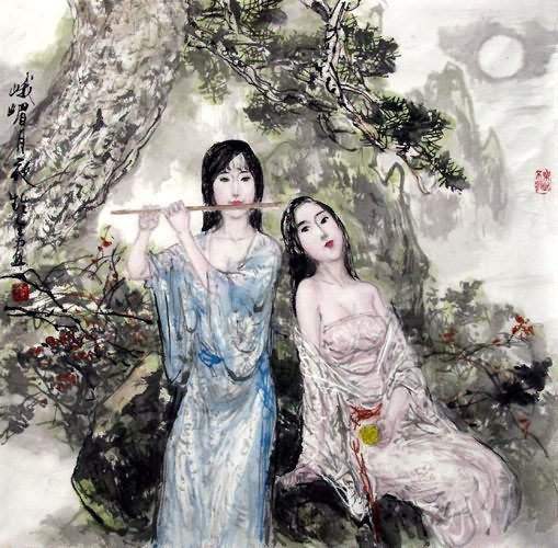Beautiful Ladies,69cm x 69cm(27〃 x 27〃),3798009-z