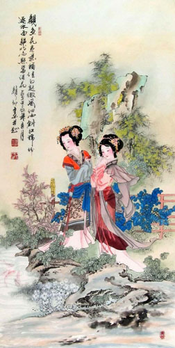 Beautiful Ladies,66cm x 136cm(26〃 x 53〃),3906032-z