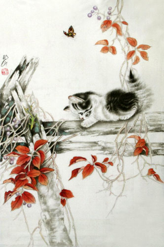 Cat,69cm x 46cm(27〃 x 18〃),4379002-z