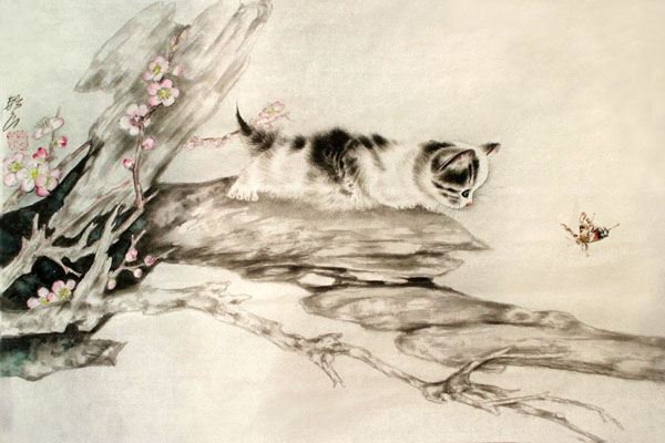 Cat,69cm x 46cm(27〃 x 18〃),4379004-z