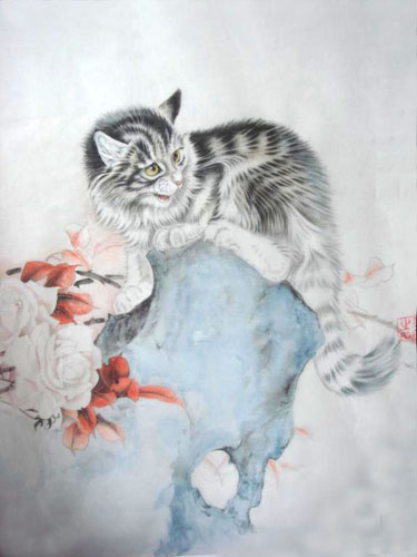 Cat,69cm x 46cm(27〃 x 18〃),4490002-z