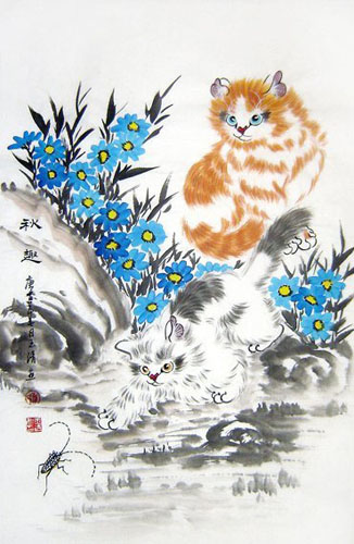 Cat,69cm x 46cm(27〃 x 18〃),4616014-z