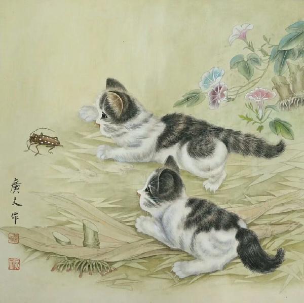 Cat,68cm x 68cm(27〃 x 27〃),pgw41091001-z