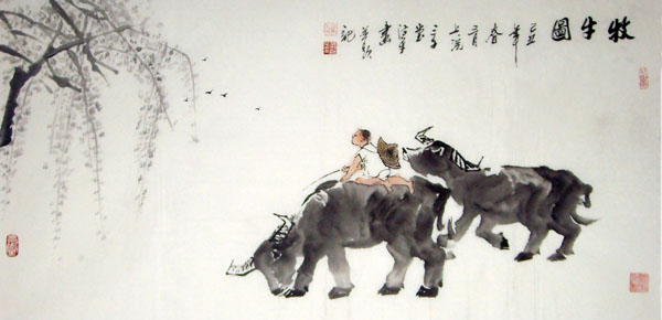 Cattle,50cm x 100cm(19〃 x 39〃),4326003-z