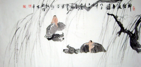 Cattle,50cm x 100cm(19〃 x 39〃),4326006-z