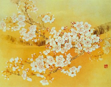 Chinese Cherry Blossom Painting,60cm x 80cm,2401002-x