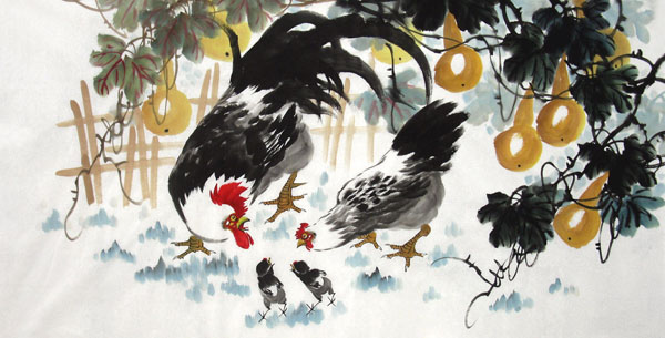 Chicken,69cm x 138cm(27〃 x 54〃),4483005-z