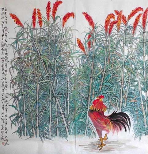 Chicken,190cm x 180cm(75〃 x 71〃),zy21191008-z