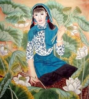 Chinese Contemporary Figures Painting,90cm x 90cm,3618005-x