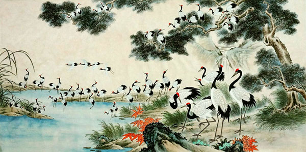 Crane,66cm x 136cm(26〃 x 53〃),2336102-z