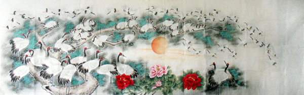 Crane,120cm x 360cm(47〃 x 142〃),2336103-z