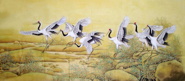 Crane,97cm x 180cm(38〃 x 70〃),2352036-z