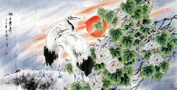 Crane,69cm x 138cm(27〃 x 54〃),2438014-z