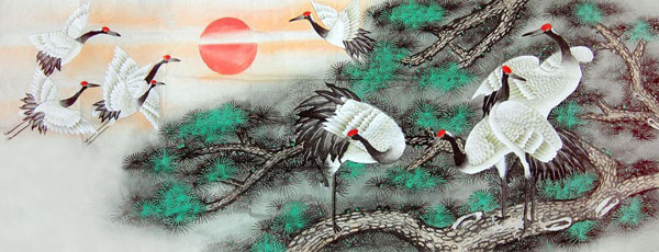 Crane,70cm x 180cm(27〃 x 70〃),2617039-z