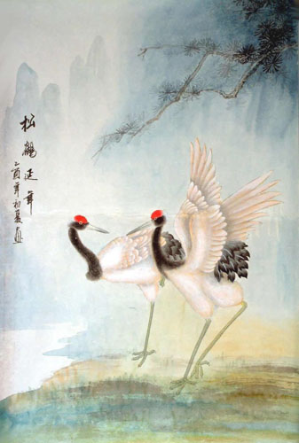 Crane,45cm x 65cm(18〃 x 26〃),4319021-z