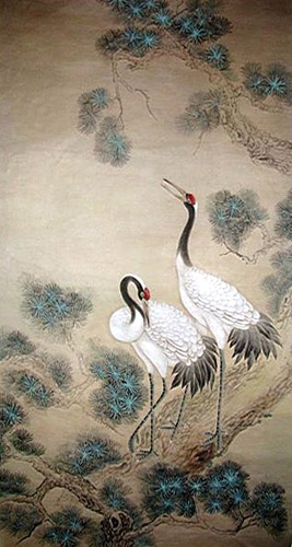 Crane,50cm x 100cm(19〃 x 39〃),4358001-z