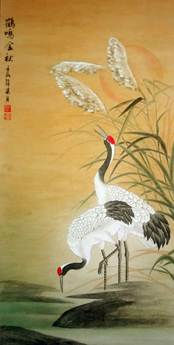 Crane,50cm x 100cm(19〃 x 39〃),4358005-z