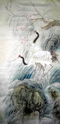 Crane,50cm x 100cm(19〃 x 39〃),4358008-z