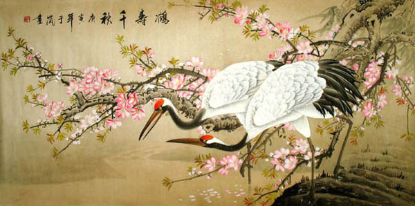 Crane,66cm x 130cm(26〃 x 51〃),4601002-z