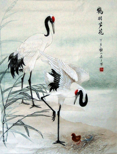 Crane,50cm x 65cm(19〃 x 26〃),4700005-z