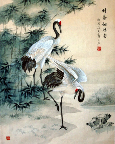 Crane,65cm x 55cm(25〃 x 22〃),4700009-z