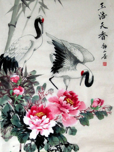 Crane,50cm x 70cm(19〃 x 27〃),4700011-z