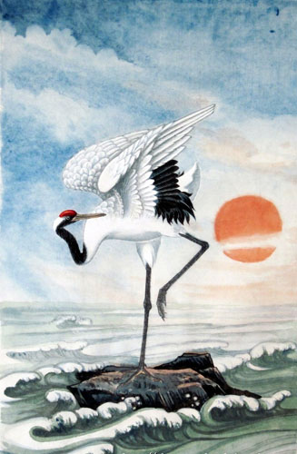 Crane,40cm x 65cm(16〃 x 26〃),4700015-z