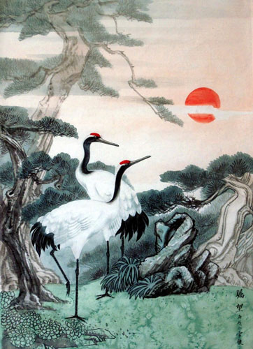 Crane,60cm x 85cm(23〃 x 33〃),4700017-z