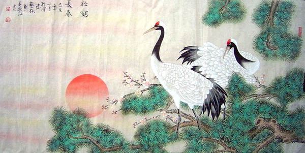 Crane,66cm x 136cm(26〃 x 53〃),4704003-z