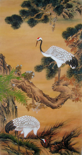 Crane,50cm x 100cm(19〃 x 39〃),4734050-z