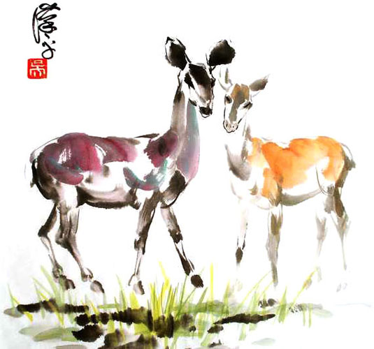 Deer,69cm x 69cm(27〃 x 27〃),4458002-z