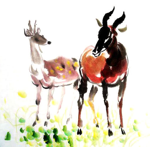 Deer,69cm x 69cm(27〃 x 27〃),4458003-z