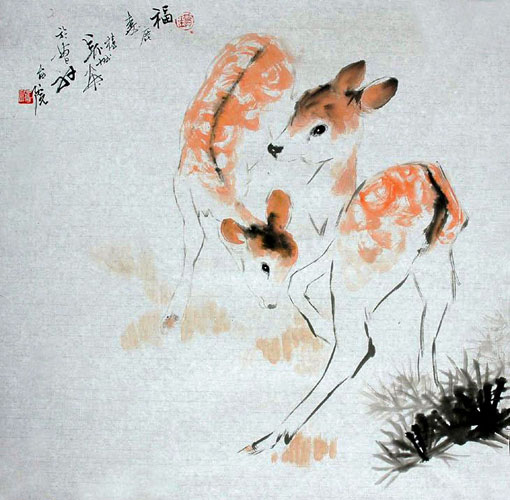 Deer,69cm x 69cm(27〃 x 27〃),4619003-z