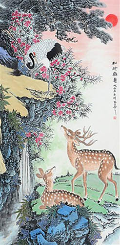 Deer,68cm x 136cm(27〃 x 54〃),szm41197003-z