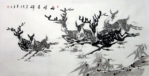 Deer,68cm x 136cm(27〃 x 54〃),wlc41206001-z