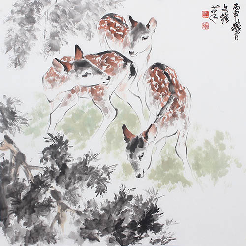 Deer,69cm x 69cm(27〃 x 27〃),wwq41204003-z