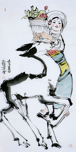 Deer,68cm x 136cm(27〃 x 54〃),ys41202008-z