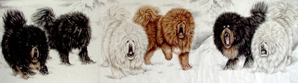 Dog,97cm x 358cm(38〃 x 141〃),4445018-z