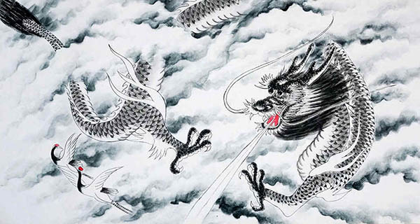 Dragon,50cm x 100cm(19〃 x 39〃),4449039-z