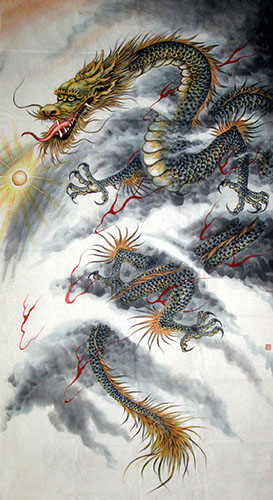 Dragon,96cm x 180cm(38〃 x 71〃),4696008-z