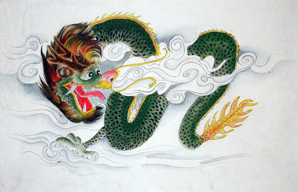 Dragon,43cm x 65cm(17〃 x 26〃),4732009-z