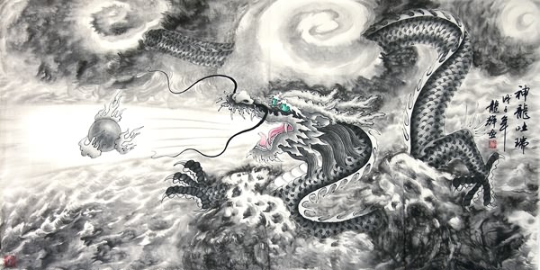 Dragon,69cm x 138cm(27〃 x 54〃),4732019-z