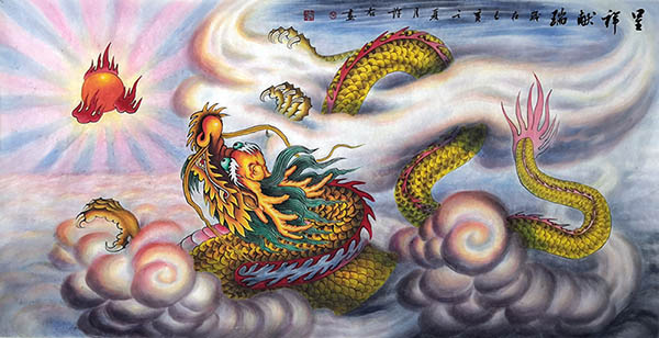 Dragon,68cm x 136cm(27〃 x 54〃),wxy41212010-z