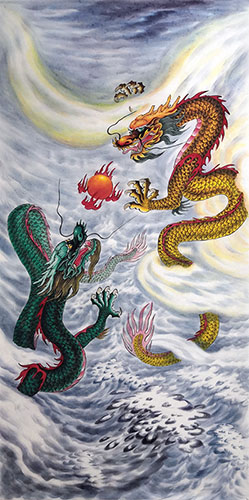 Dragon,68cm x 136cm(27〃 x 54〃),wxy41212012-z